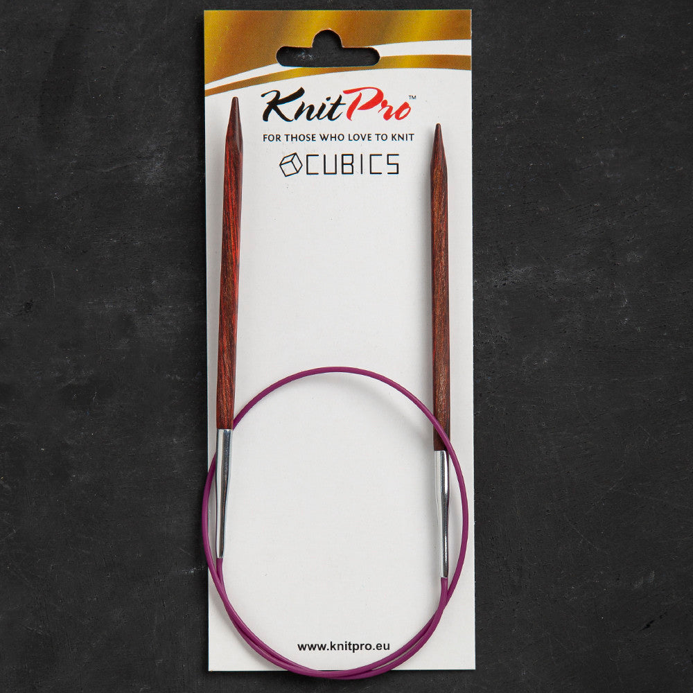 Knitpro Symfonie Cubics 6mm 60cm Kübik Misinalı Şiş - 25327